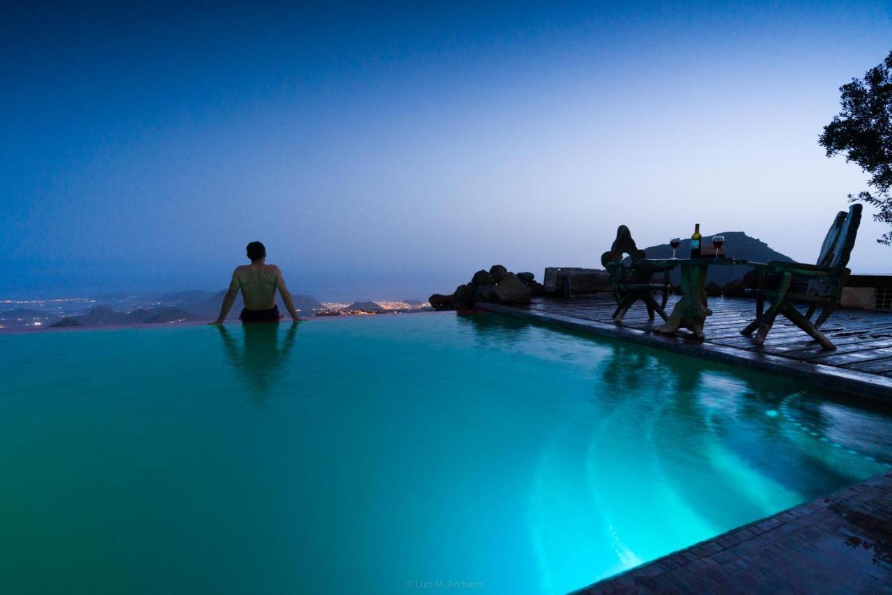 Historic Canarian House, Private Heated Infinity Pool, Bbq, Wifi + Panoramic Ocean Views Arona  Extérieur photo